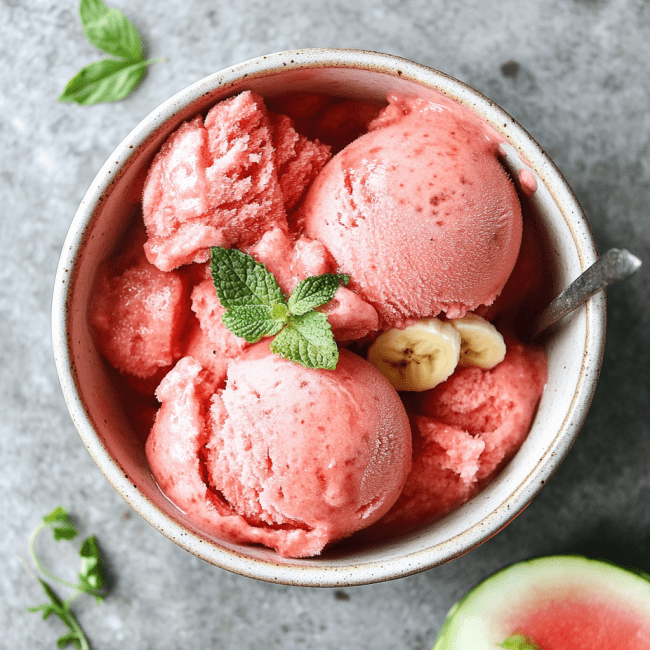 Vegan Watermelon Gelato