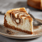 Blender Cinnamon Roll Cheesecake