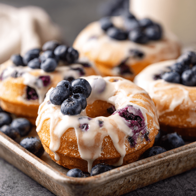 Blueberry Cake Donuts