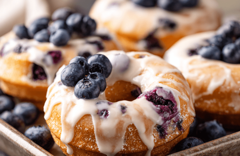 Blueberry Cake Donuts
