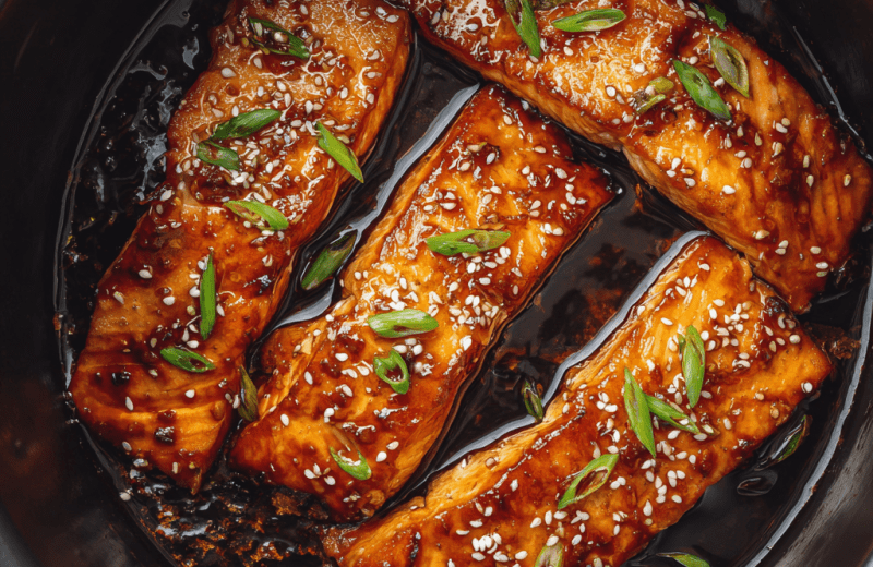 Air Fryer Teriyaki Salmon