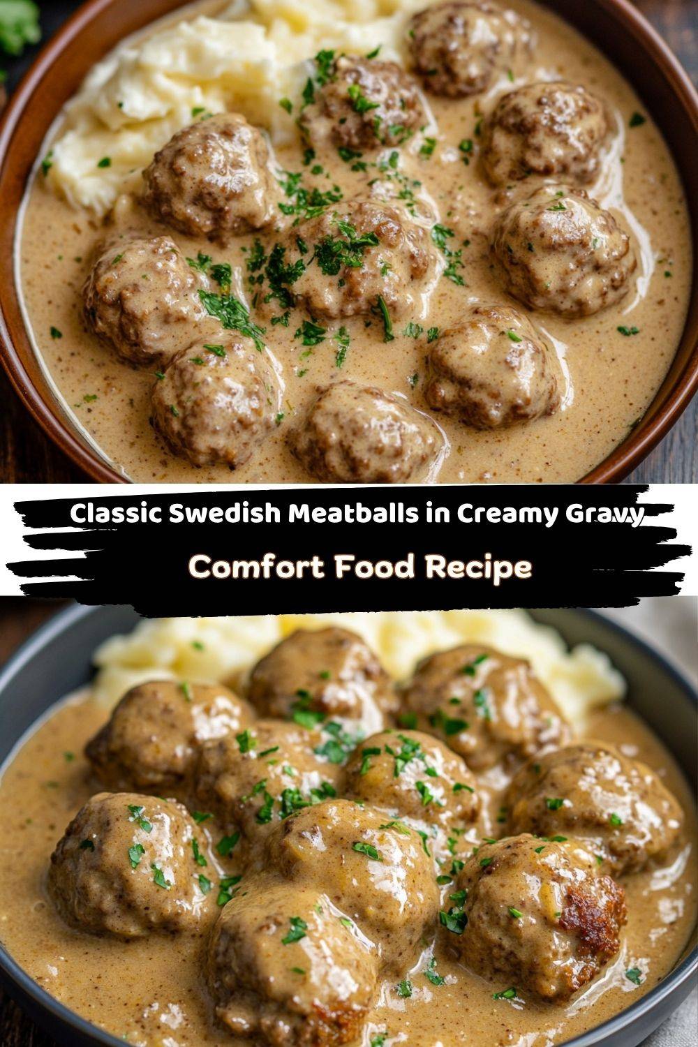 Classic Swedish Meatballs in Creamy Gravy