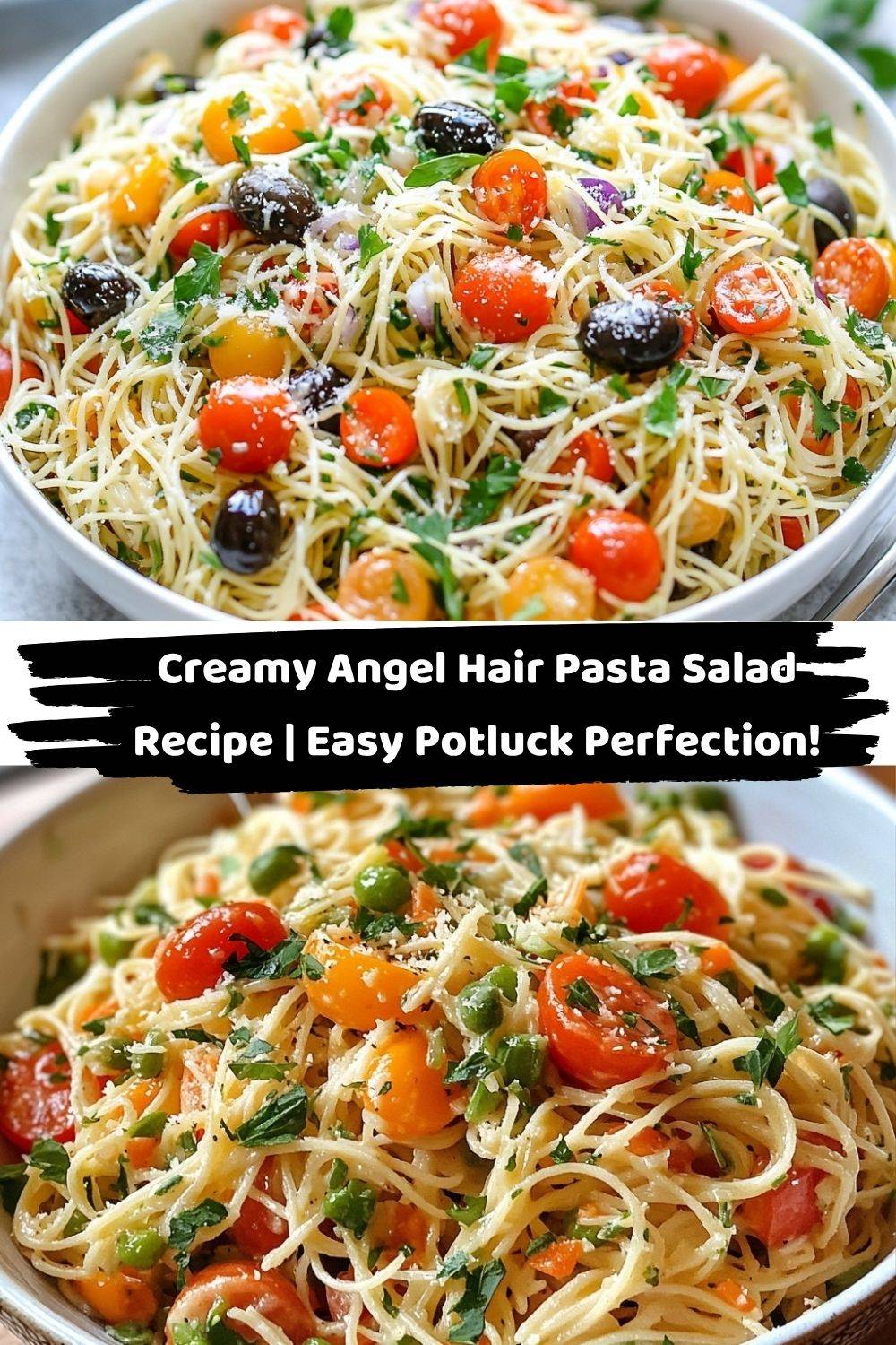 Creamy Angel Hair Pasta Salad Recipe