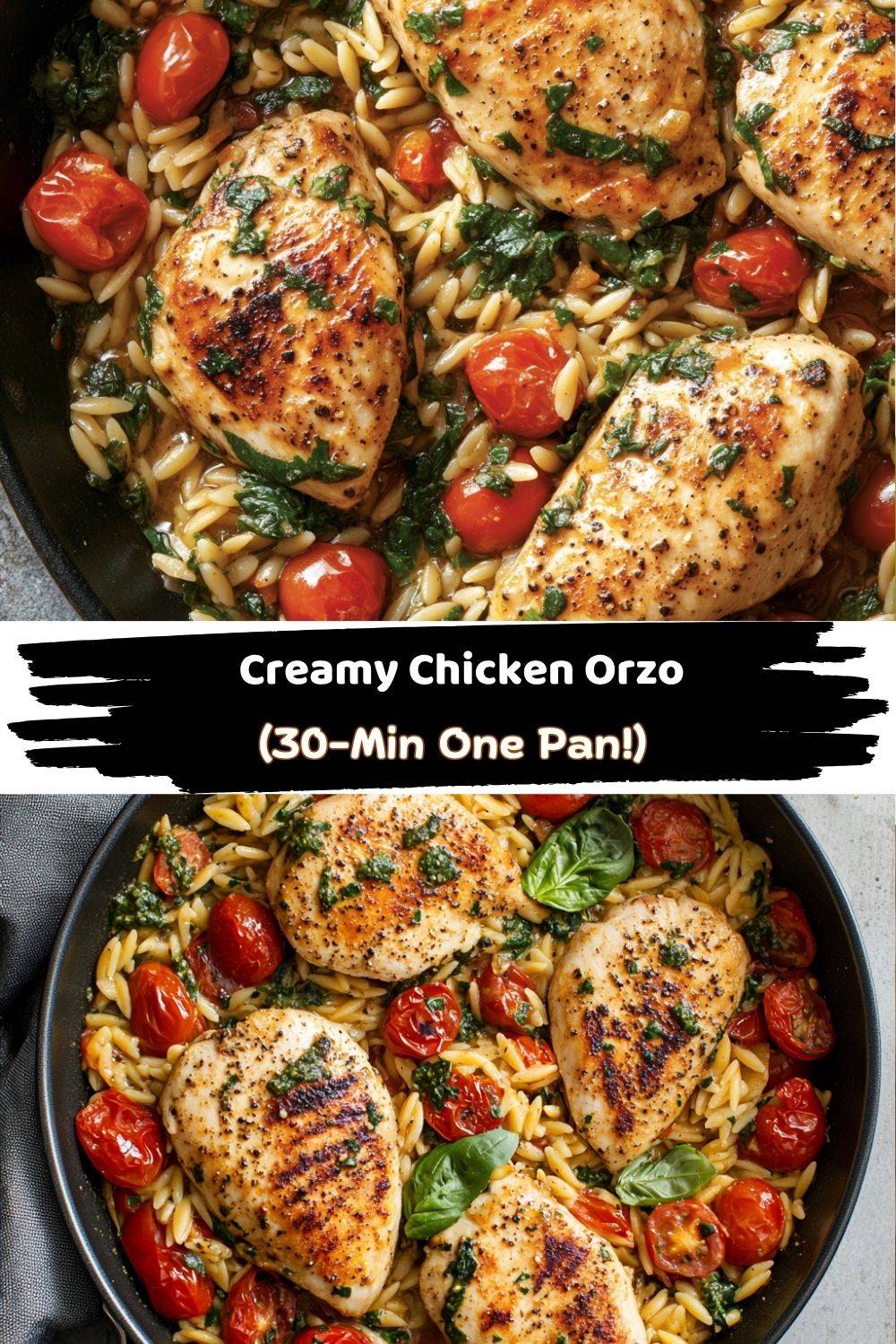 Chicken Orzo (30-Minutes, One-Pan)