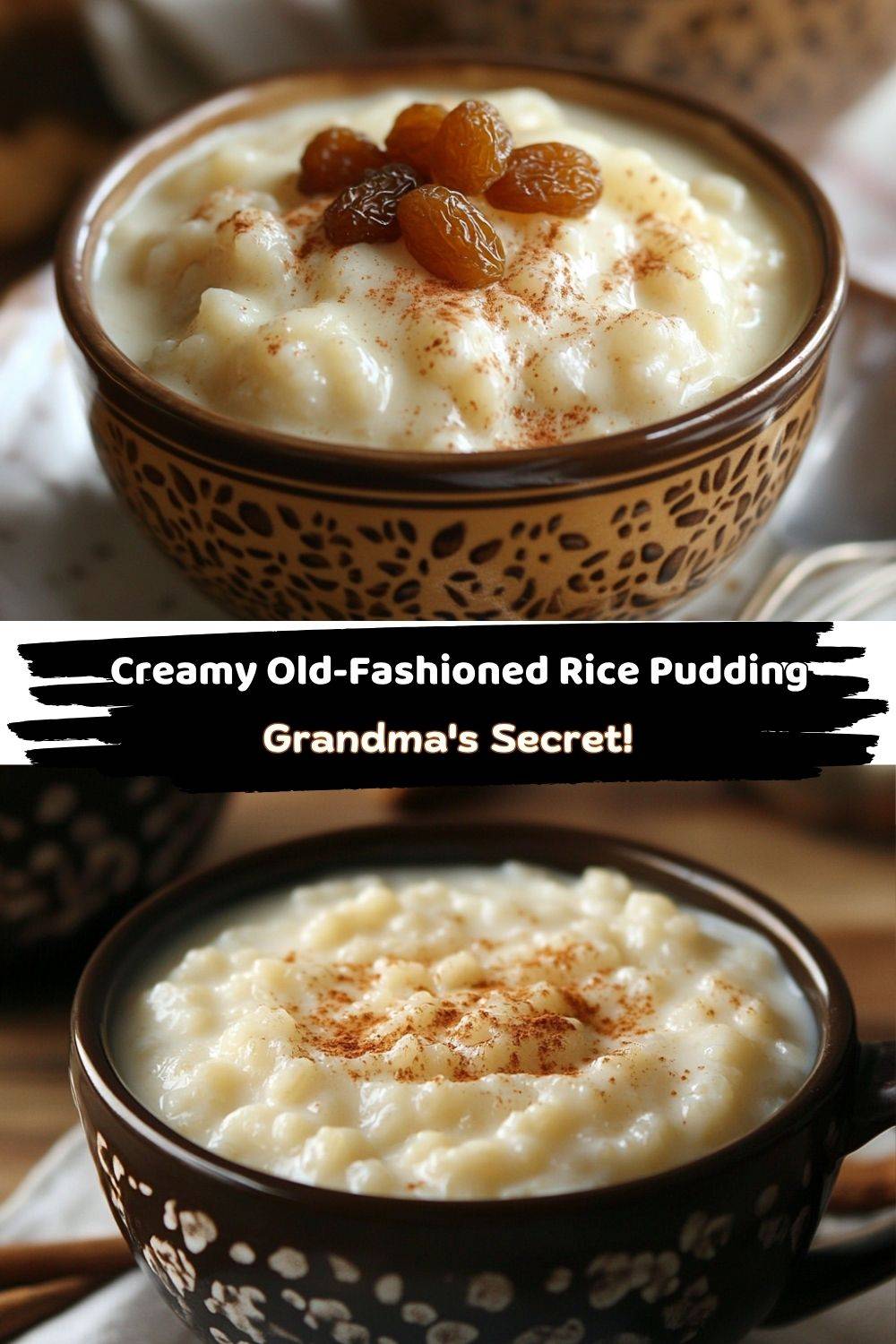 Creamy Old-Fashioned Rice Pudding