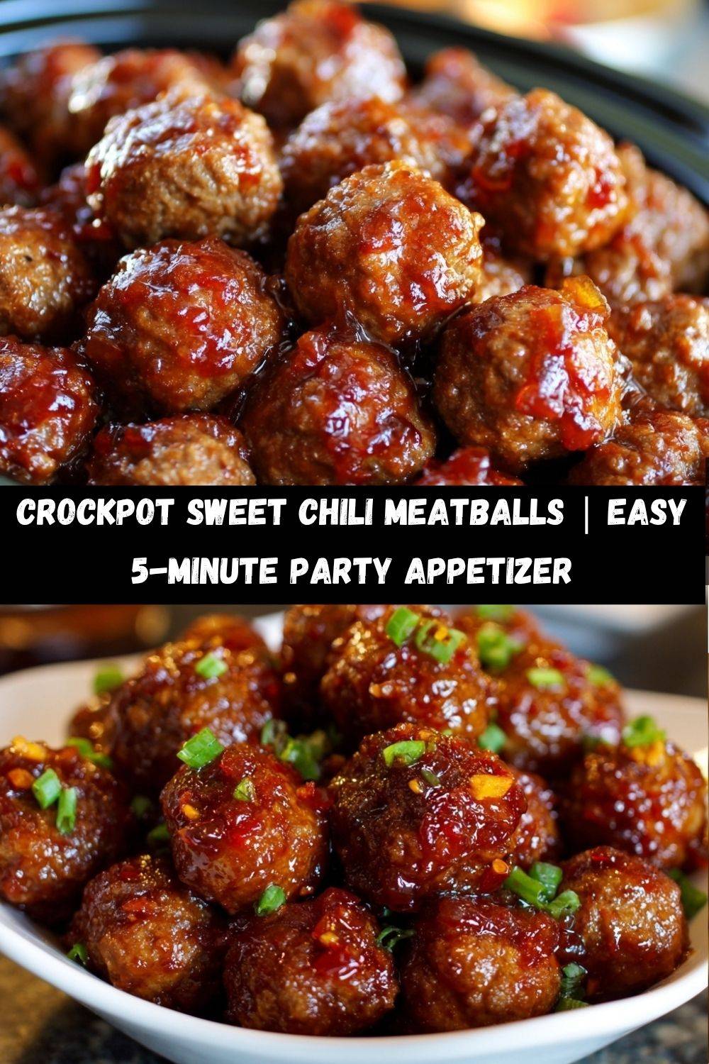 Crockpot Sweet Chili Meatballs
