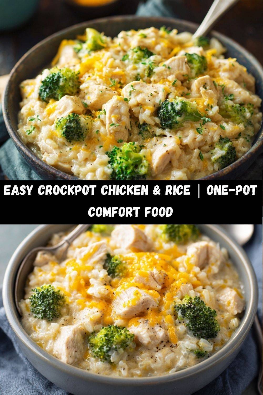 Easy Crockpot Chicken and Rice