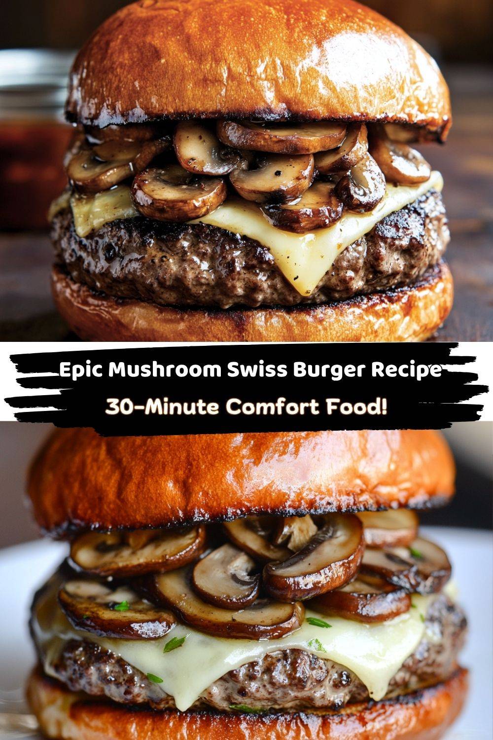 Mushroom Swiss Burger