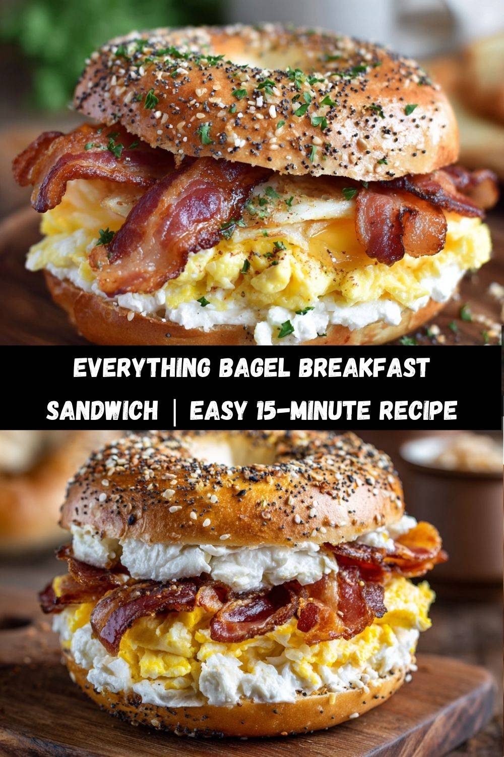 Everything Bagel Breakfast Sandwich