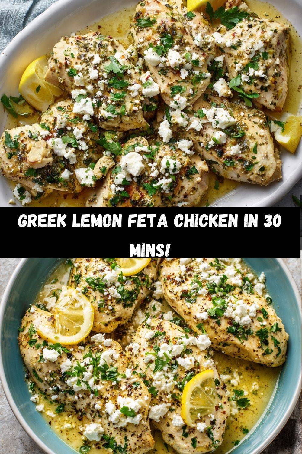 Greek Chicken with Lemon and Feta