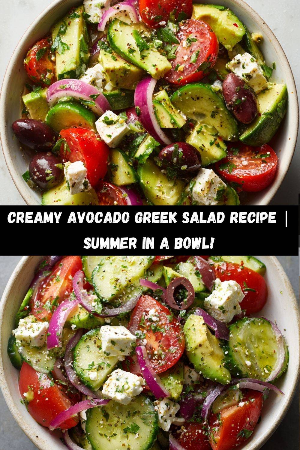 Greek Salad with Avocado