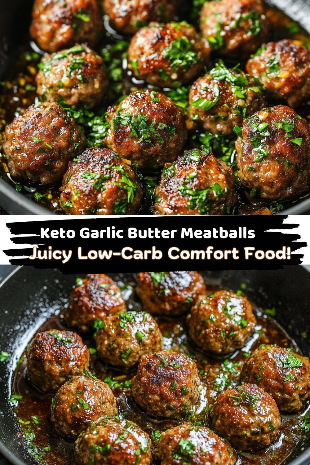 Keto Garlic Butter Meatballs