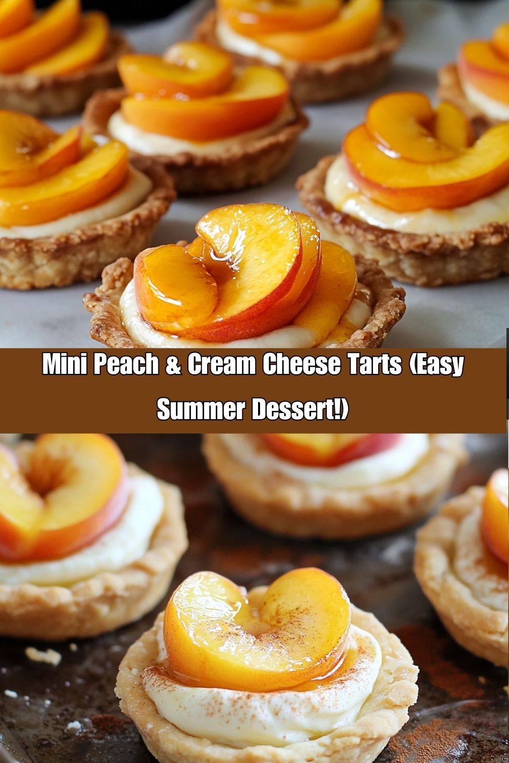 Mini Peach and Cream Cheese Tarts