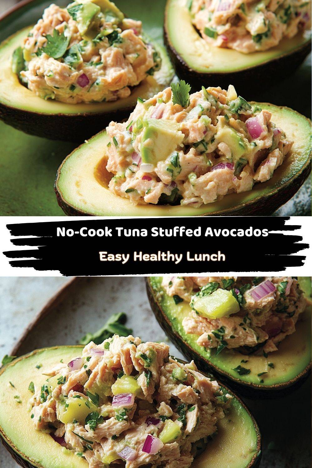 Tuna-Stuffed Avocados