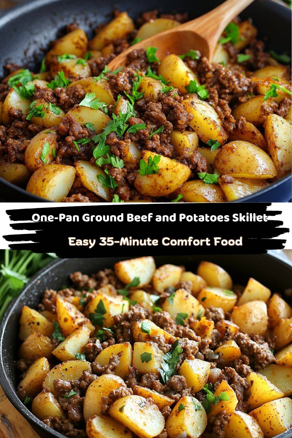 Ground Beef and Potatoes Skillet