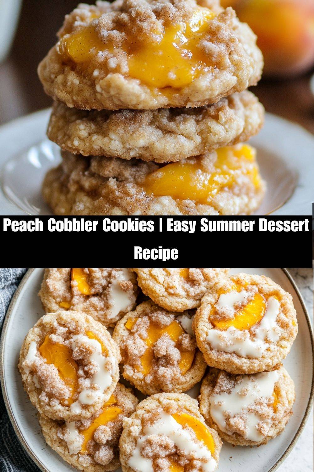 Peach Cobbler Cookies