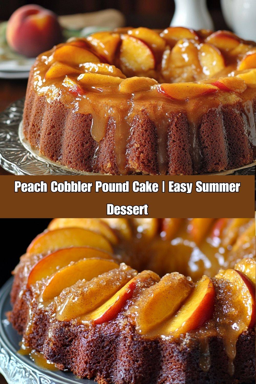 Peach Cobbler Pound Cake