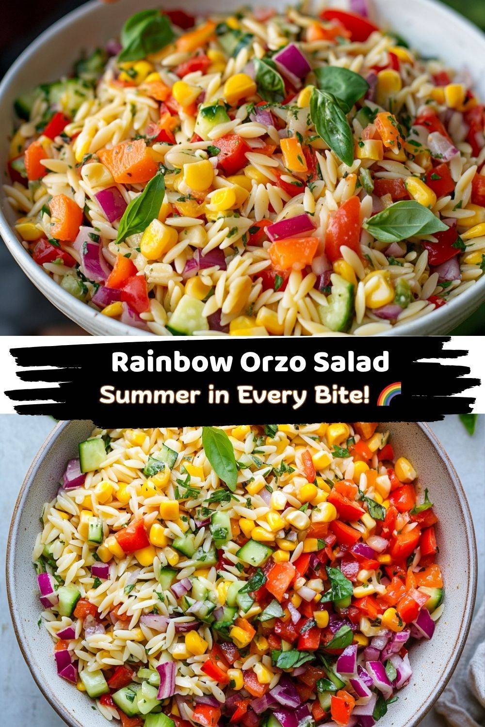 Rainbow Orzo Salad