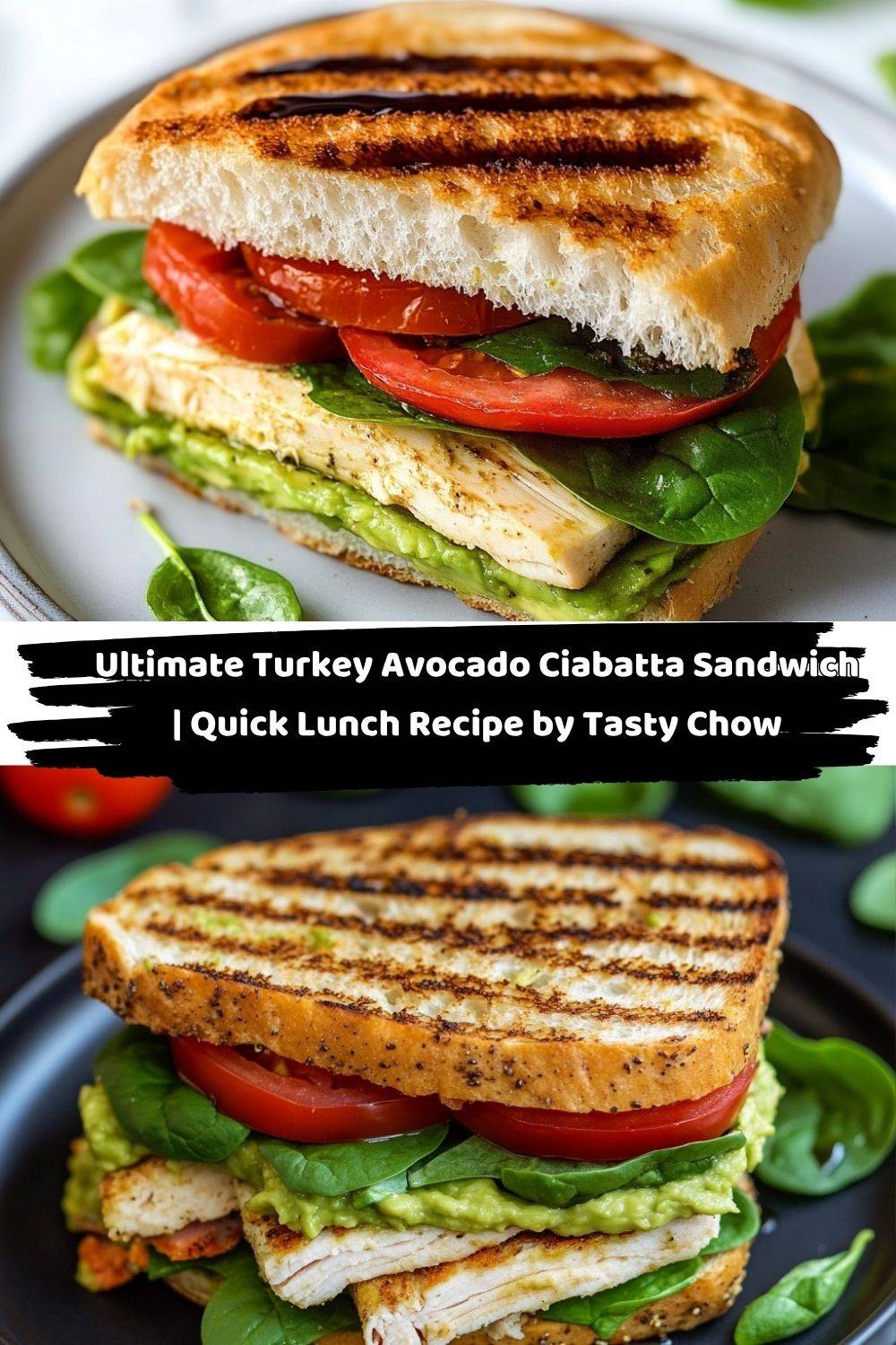 Ultimate Turkey Avocado Ciabatta Sandwich