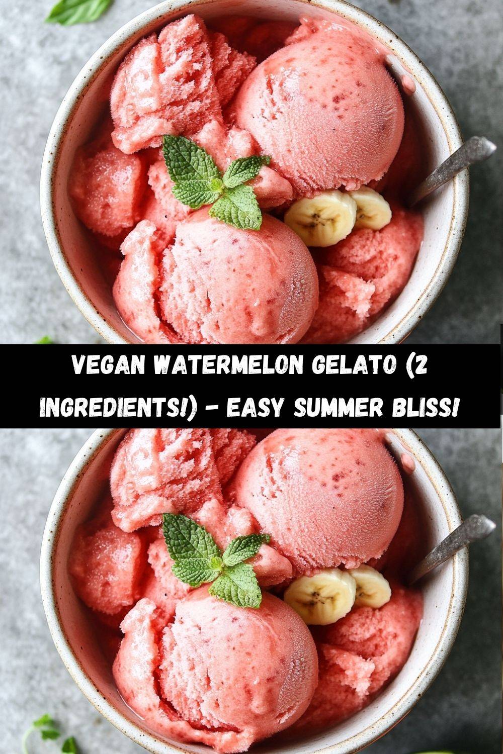Vegan Watermelon Gelato