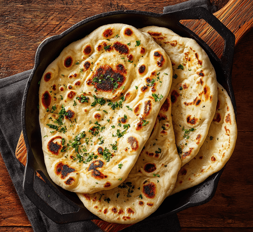 Fluffy, Golden Indian Flatbread