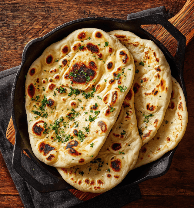Fluffy, Golden Indian Flatbread