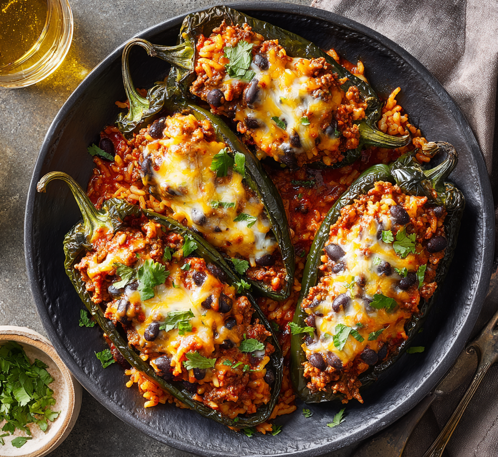Stuffed Poblano Peppers