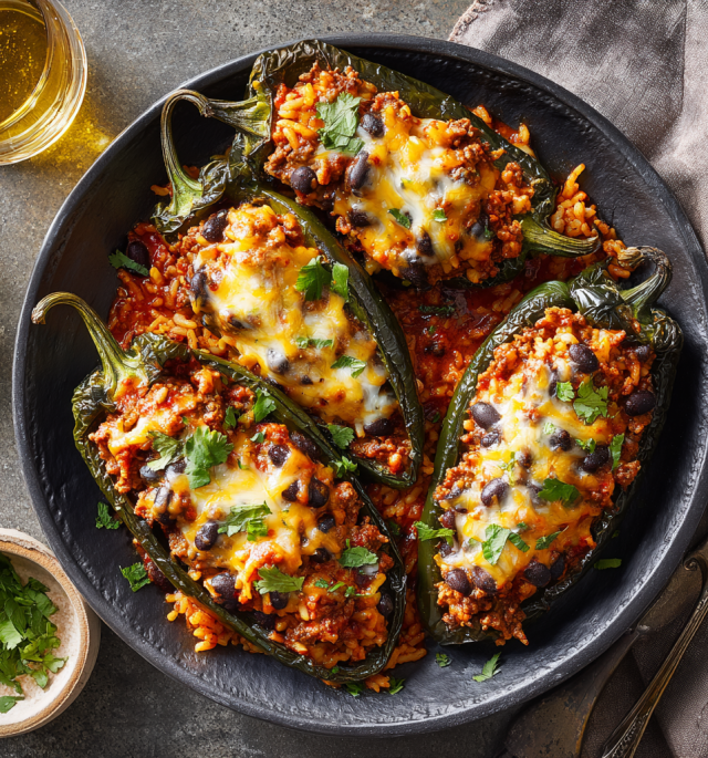 Stuffed Poblano Peppers