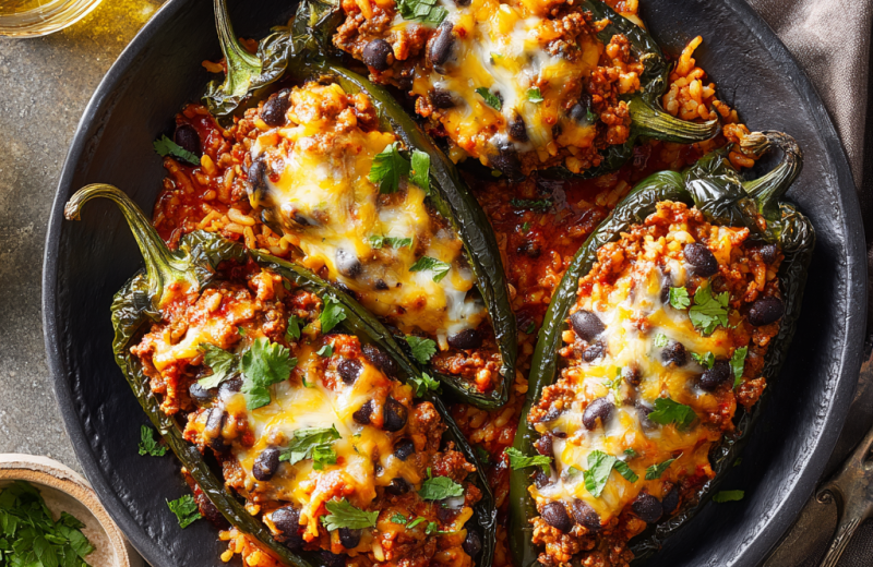 Stuffed Poblano Peppers