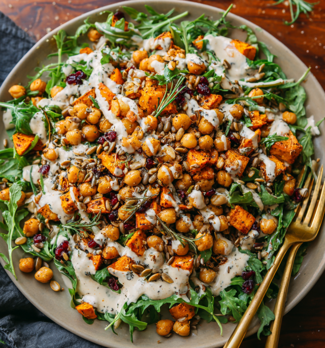 Roasted Chickpea and Sweet Potato Salad