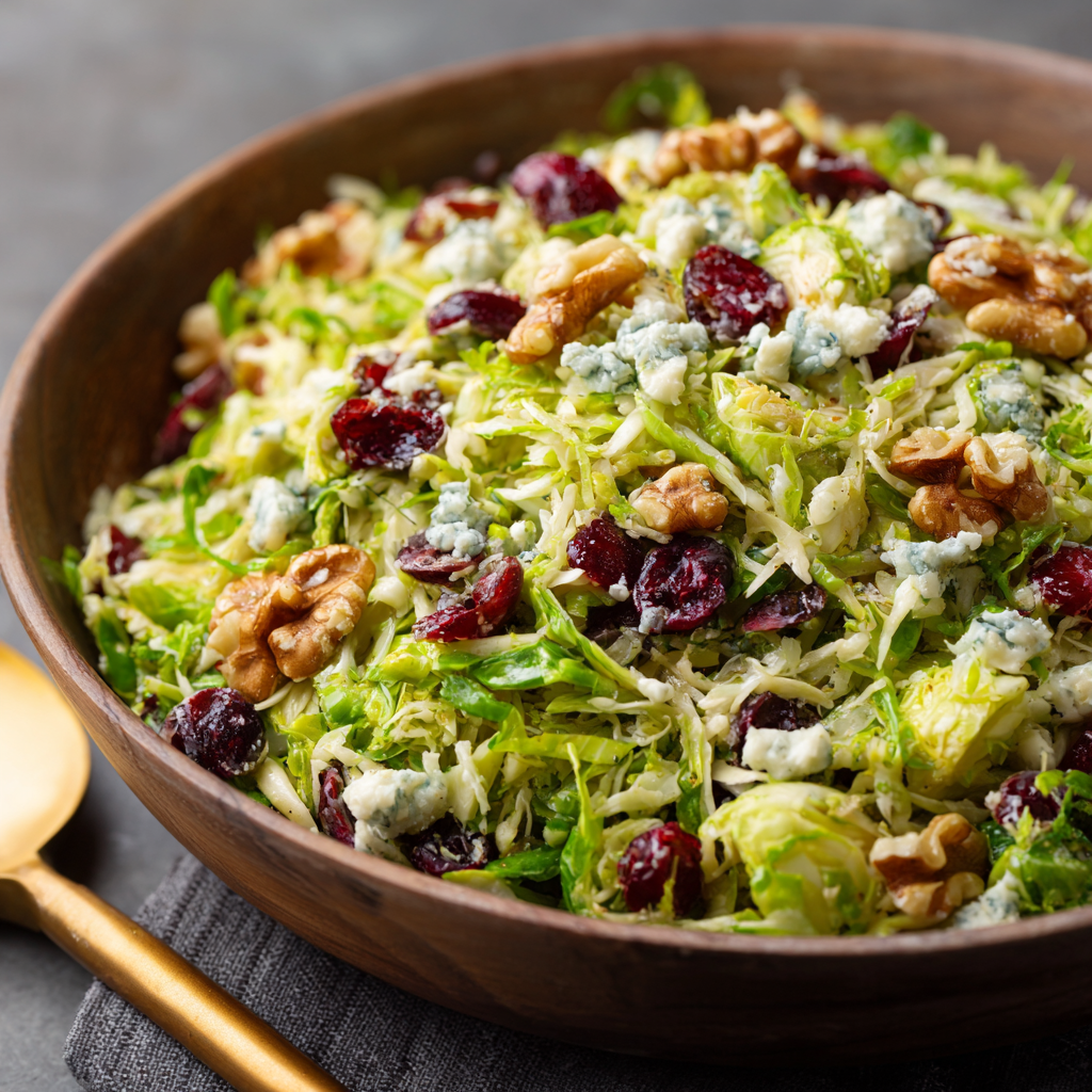Shredded Brussels Sprouts Salad
