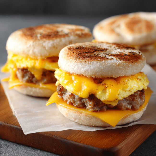 Freezer Breakfast Sandwiches