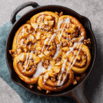 Apple-Stuffed Pumpkin Cinnamon Rolls