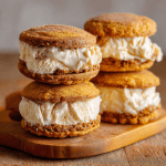 Pumpkin Cinnamon Apple Ice Cream Sandwiches