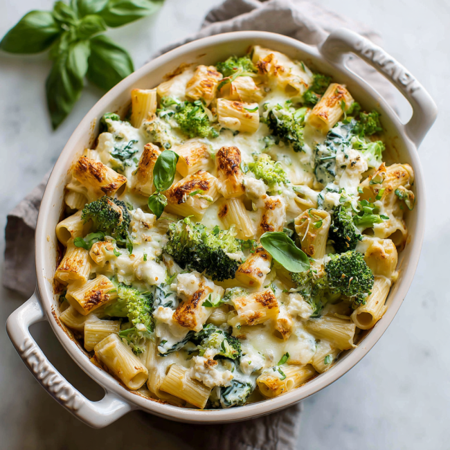 Healthy Cottage Cheese Pasta Bake