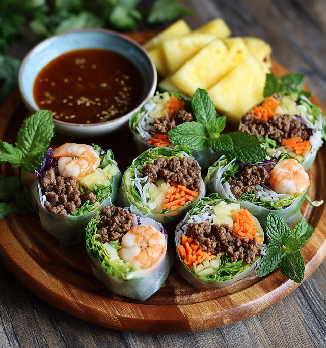 High Protein Summer Rolls