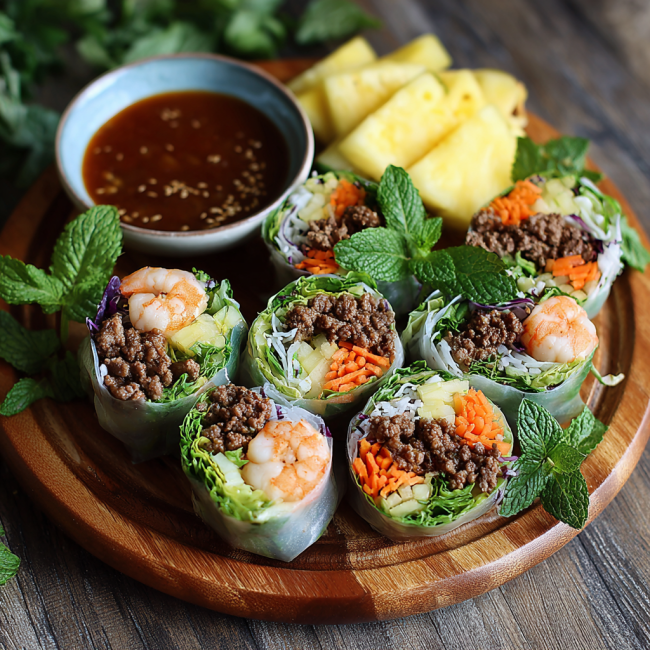 High Protein Summer Rolls