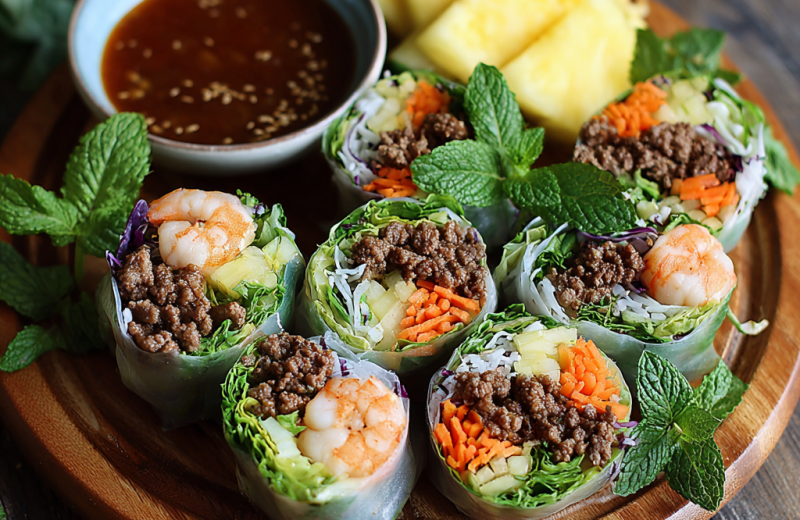 High Protein Summer Rolls