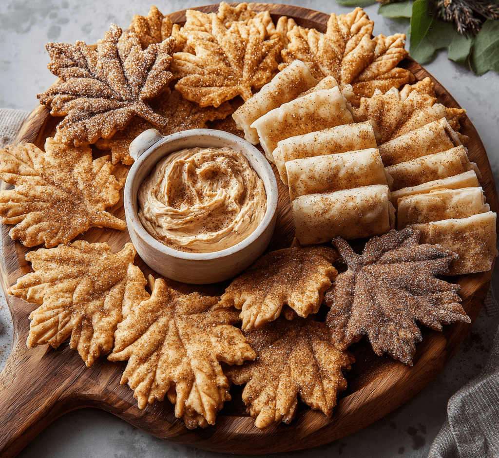 Cinnamon Sugar Pie Crust Leaves