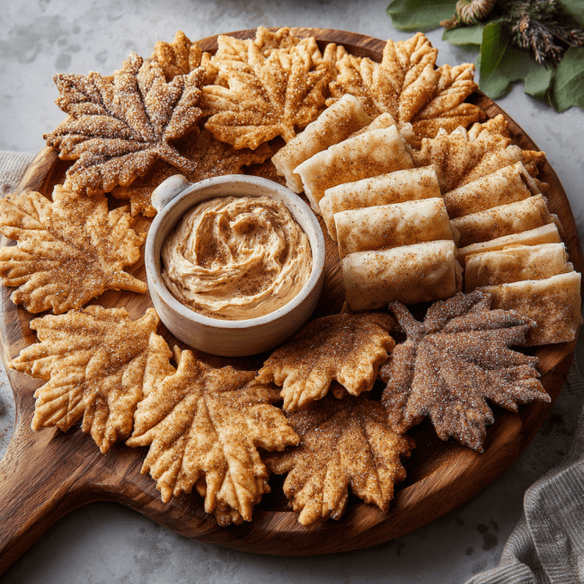 Cinnamon Sugar Pie Crust Leaves