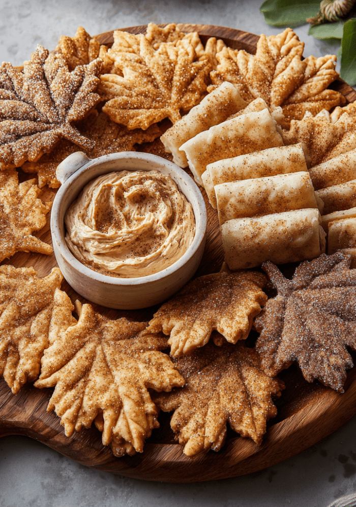 Cinnamon Sugar Pie Crust Leaves