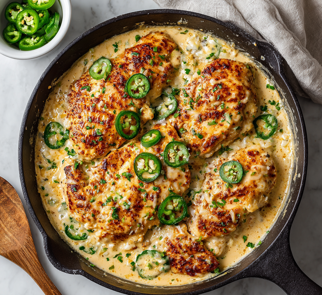 Creamy Jalapeño Chicken Skillet