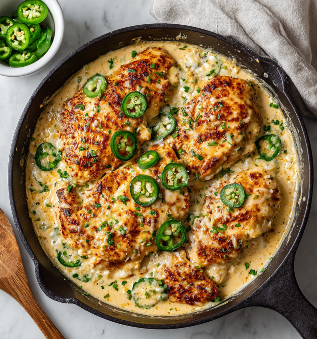 Creamy Jalapeño Chicken Skillet