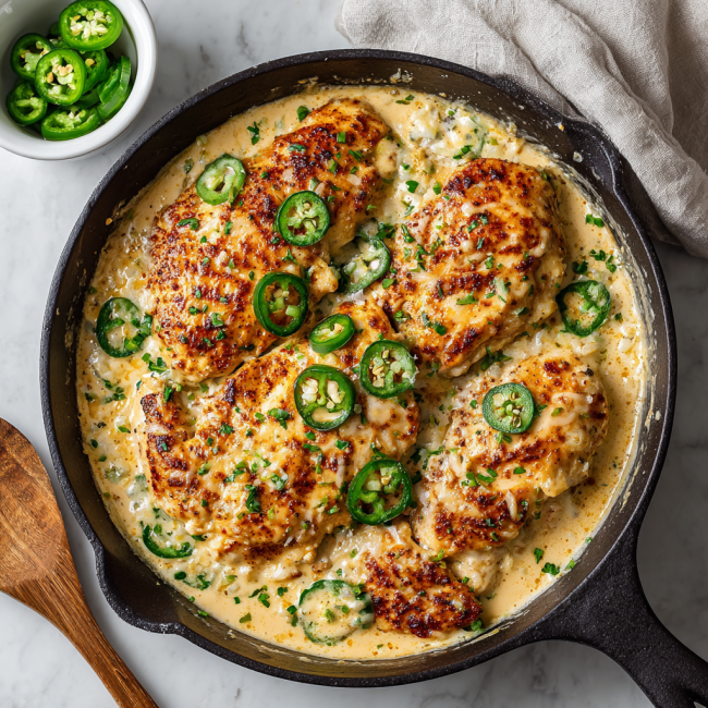 Creamy Jalapeño Chicken Skillet
