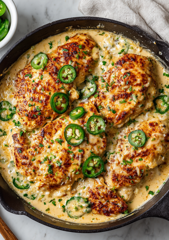 Creamy Jalapeño Chicken Skillet