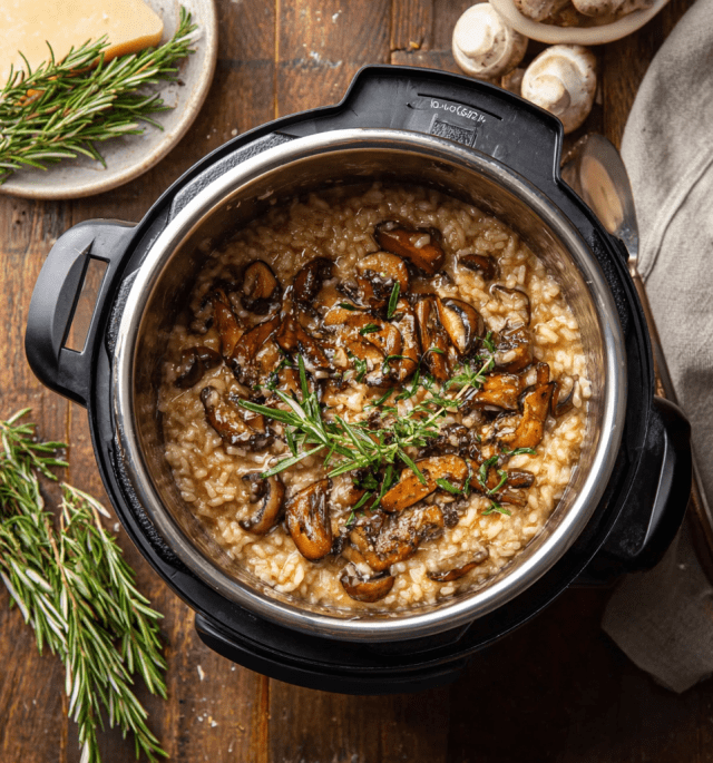 Instant Pot Mushroom Risotto