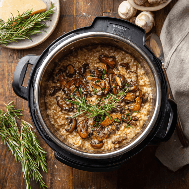 Instant Pot Mushroom Risotto