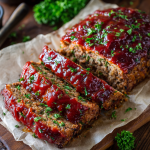 Classic BBQ Meatloaf with Ketchup Glaze
