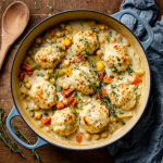 Creamy Chickpea & Herb Dumpling Stew