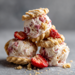 Vegan Strawberry Shortcake Ice Cream Bites
